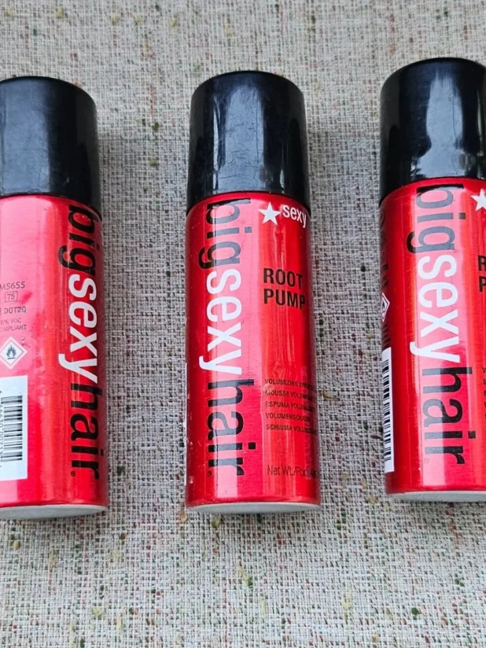 Big Sexy Hair Root Pump Mousse Volumizing Spray Mousse 1.6 oz set of 3 New